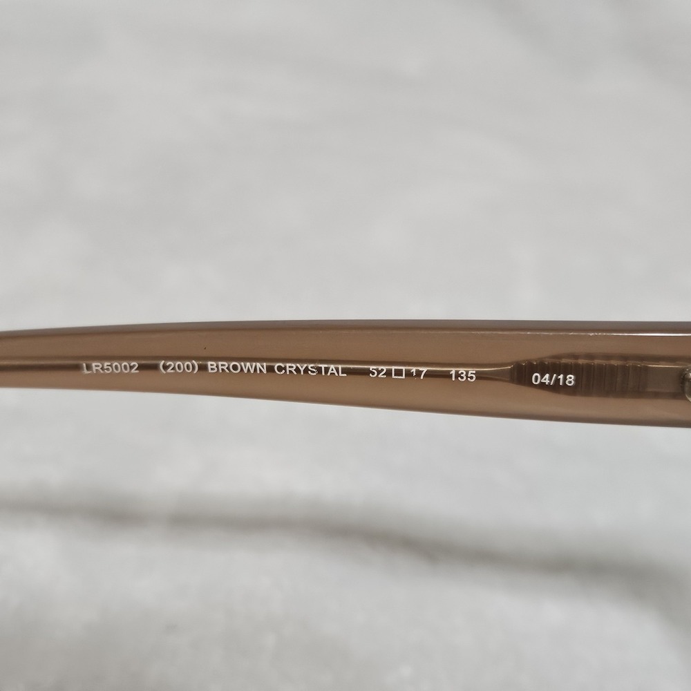 Lenton & Rusby LR5002 200 Brown‎ Crystal Eyeglass Frames Only 52-17 135 - Picture 8 of 8